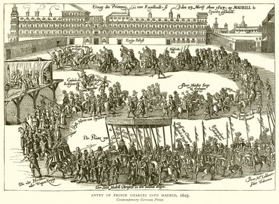Vstup prince Charlese do Madridu, 1623 od English School