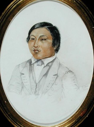 Erasmus Augustine Kallihirua, cca 1855 (akvarel na papíře) od English School
