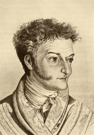 Ernst Theodor Amadeus Hoffmann (1776-1822) (rytina) od English School