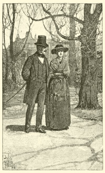 Esther a Harold Transome (rytina) od English School