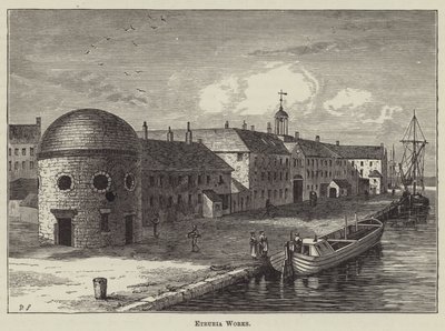 Etruria Works (rytina) od English School