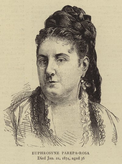 Euphrosyne Parepa-Rosa (rytina) od English School