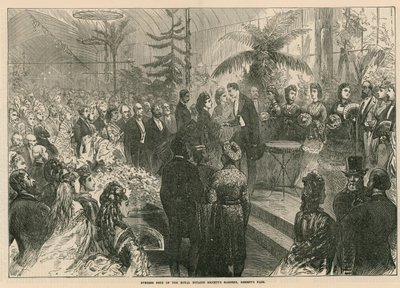 Večerní slavnost v zahradách Royal Botanic Society