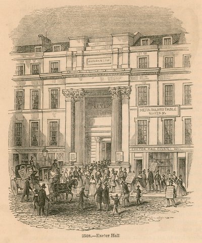 Exeter Hall, Strand, Londýn od English School