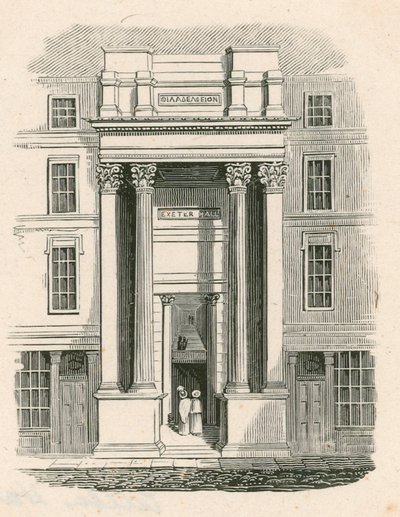Exeter Hall, Strand, Londýn od English School