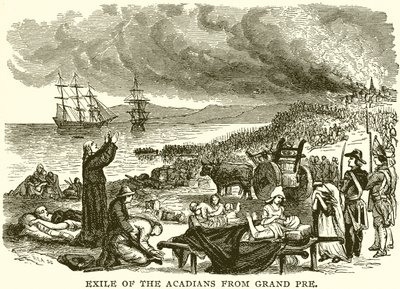 Exil Acadians z Grand Pre od English School