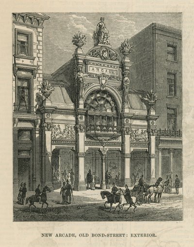 Exteriér nové pasáže na Old Bond Street od English School