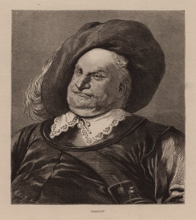 Falstaff" (rytina) od English School