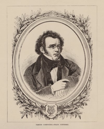 Slavní skladatelé, Franz Schubert (rytina) od English School