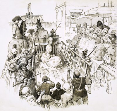 Slavní vězni: Marie Antoinetta na cestě ke gilotině od English School