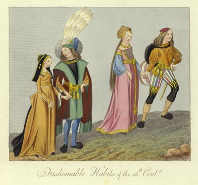 Módní zvyky 15. století od English School