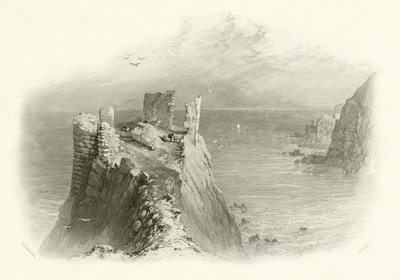 Rychlý hrad, Berwickshire od English School