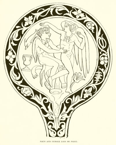 Faun a žena Lasa nebo víla od English School