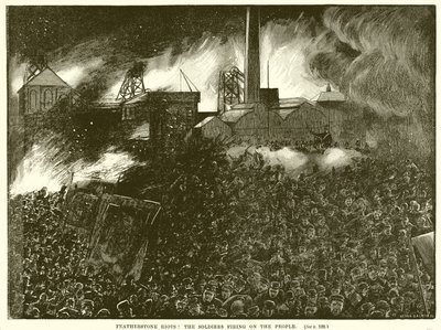 Featherstone Riots: Vojáci střílející na lidi od English School