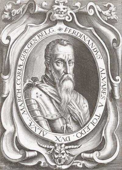 Fernando Álvarez de Toledo y Pimentel, 3. vévoda z Alby (rytina) od English School