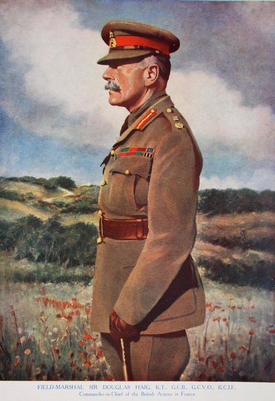 Polní maršál sir Douglas Haig, 1914-19 od English School