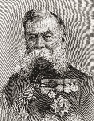Polní maršál Sir John Linthorn Arabin Simmons od English School