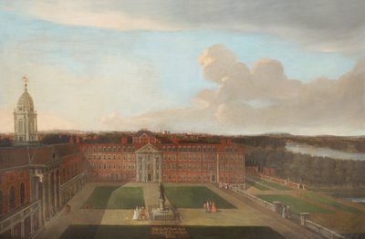 Figurenhof, um 1720 von English School