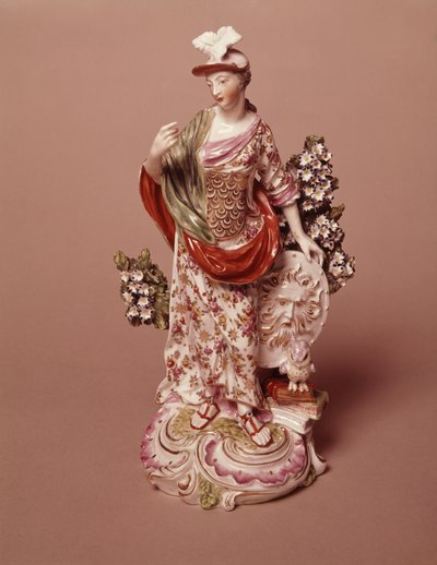 Postava bohyně Athény, Derby Porcelain Works, cca 1800 (porcelán) od English School
