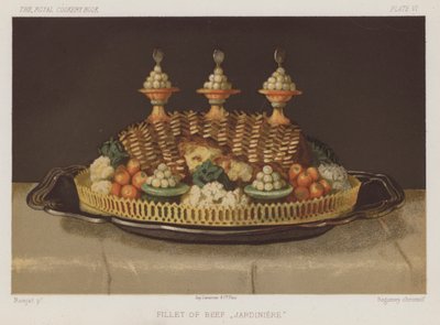 Hovězí filé "Jardiniere" (chromolitho) od English School