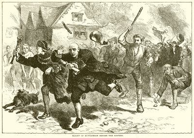 Let Hutchinsona před Rioters od English School