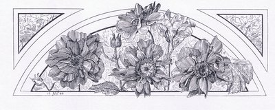 Květinové vzory, z The Magazine of Art 1893, Cassell and Company, 1893 od English School