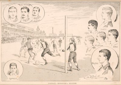 Fotbal – Ironopolis v. Stockton, 1892 od English School