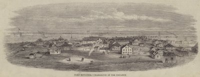 Fort Moultrie, Charleston in the Distance (rytina) od English School