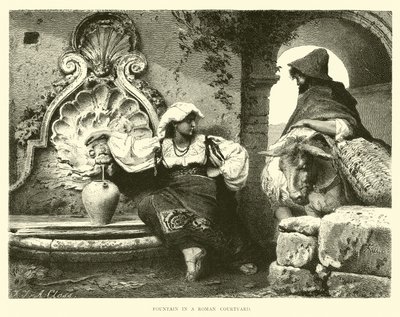 Fontána na římském nádvoří od English School