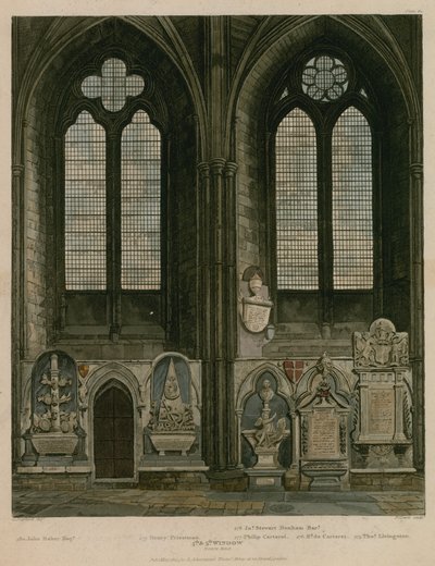 Čtvrté a páté okno, North Aisle, Westminster Abbey, Londýn od English School
