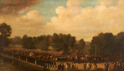 Francis Dukinfield Astley v průvodu jako vysoký šerif, kolem 1806-7 od English School