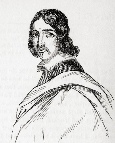 Francis Moore, britský lékař a astrolog ze staré Anglie: z knihy Old England: A Pictorial Museum, pub. 1847 od English School