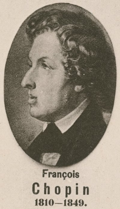 Francois Chopin (rytina) od English School