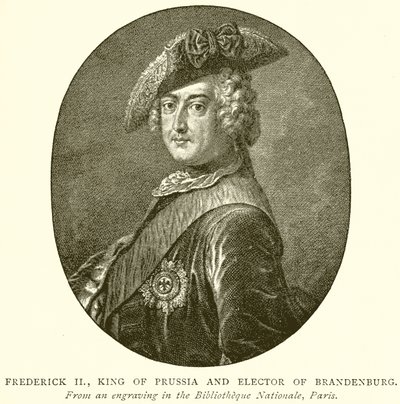 Fridrich II., pruský král a braniborský kurfiřt od English School