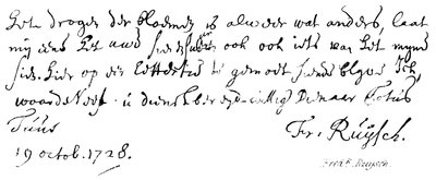 Fredk Ruysch od English School