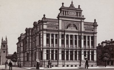 Free Library, Cardiff (litho) od English School