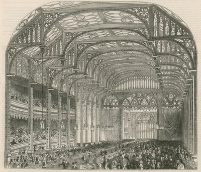 Free trade bazar, Covent Garden Theatre, Londýn od English School