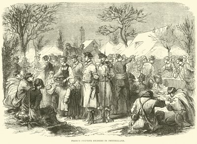 Francouzští uprchlí vojáci ve Švýcarsku, listopad 1870 od English School