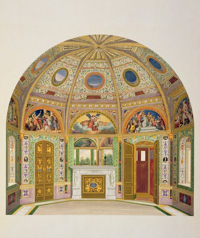 Fresková výzdoba v Letním domě Buckinghamského paláce, z Dekorace zahradního pavilonu v Grounds Buckinghamského paláce od Ludwiga Grunera (1801-82) a Anny Brownell Jameson (1794-1 od English School