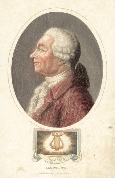 Friedrich Gottlieb Klopstock, německý básník (barevná rytina) od English School