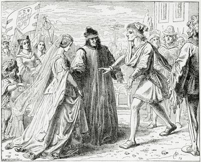Friedrichs Reception of Eleanor, 1882 od English School