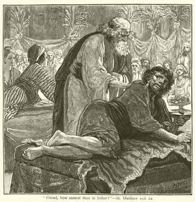 "Příteli, jak ses sem dostal?", St Matthew, xxii od English School
