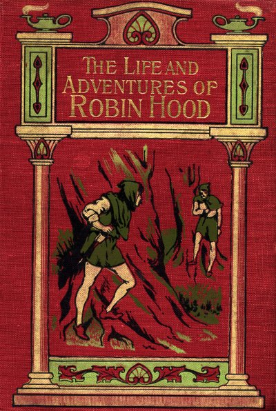 Přední strana obálky k filmu Život a dobrodružství Robina Hooda od English School