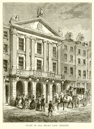 Před Old Drury Lane Theatre od English School