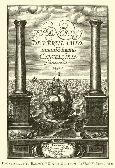 Frontispis k Bacons Novum Organum od English School