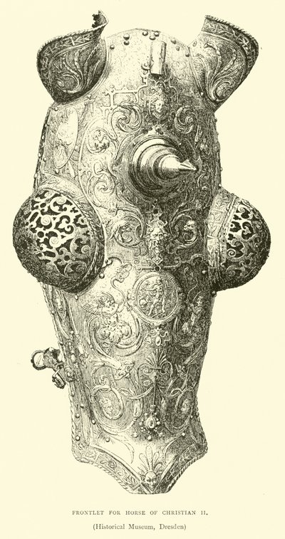 Frontlet pro koně Christiana II od English School