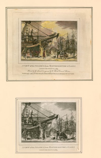 Frost Fair z roku 1789 od English School