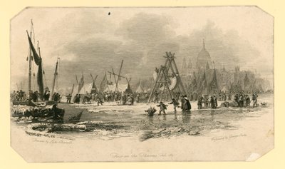 Frost Fair z roku 1814 od English School