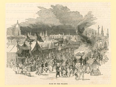 Frost Fair z roku 1814 od English School