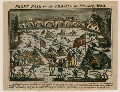 Frost Fair na Temži, 1814 od English School